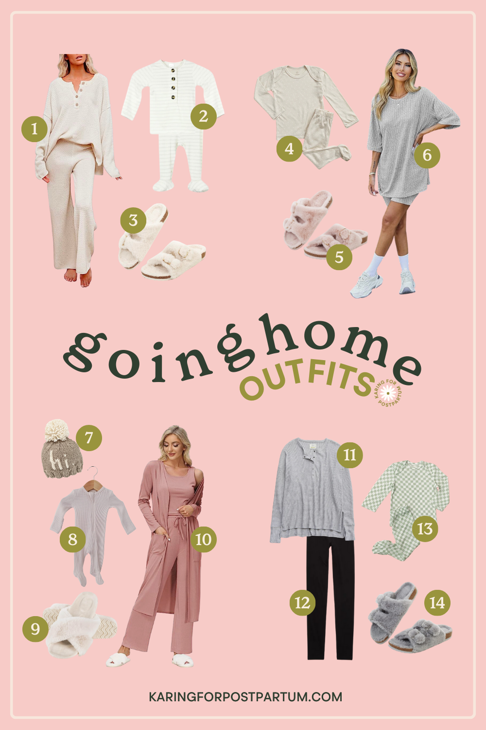 Going Home Outfits For Mom Baby Karing for Postpartum